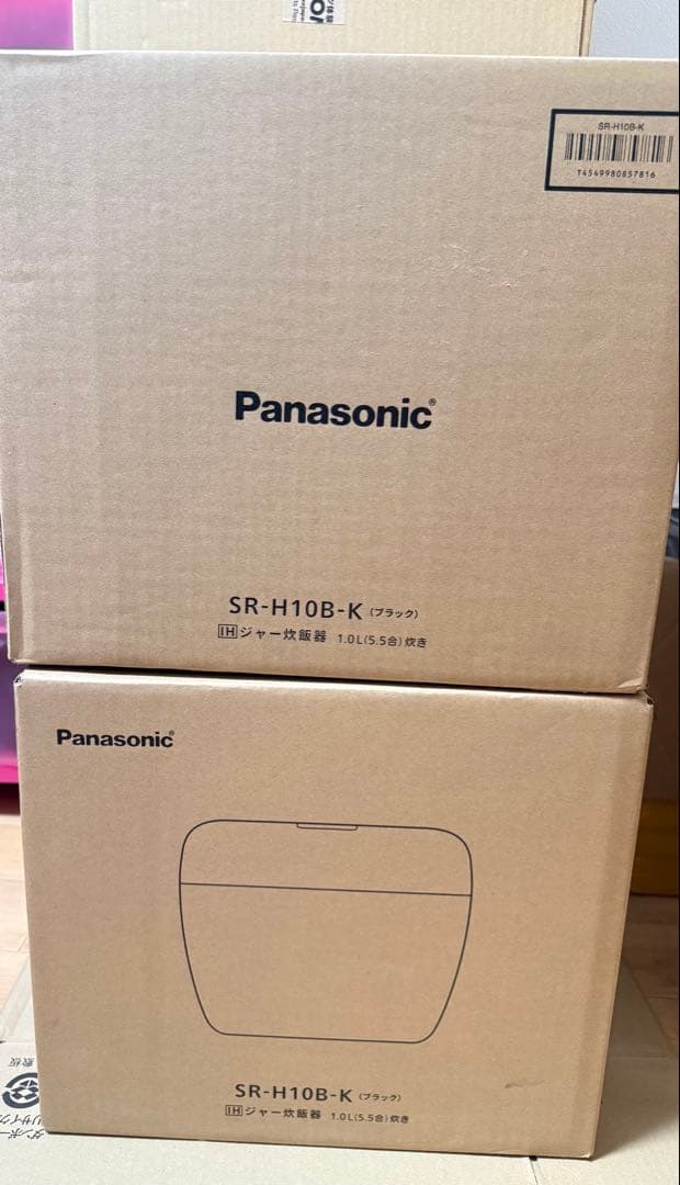 パナソニック SR-H10B-K IHジャー炊飯器 5.5合炊き ブラック1台