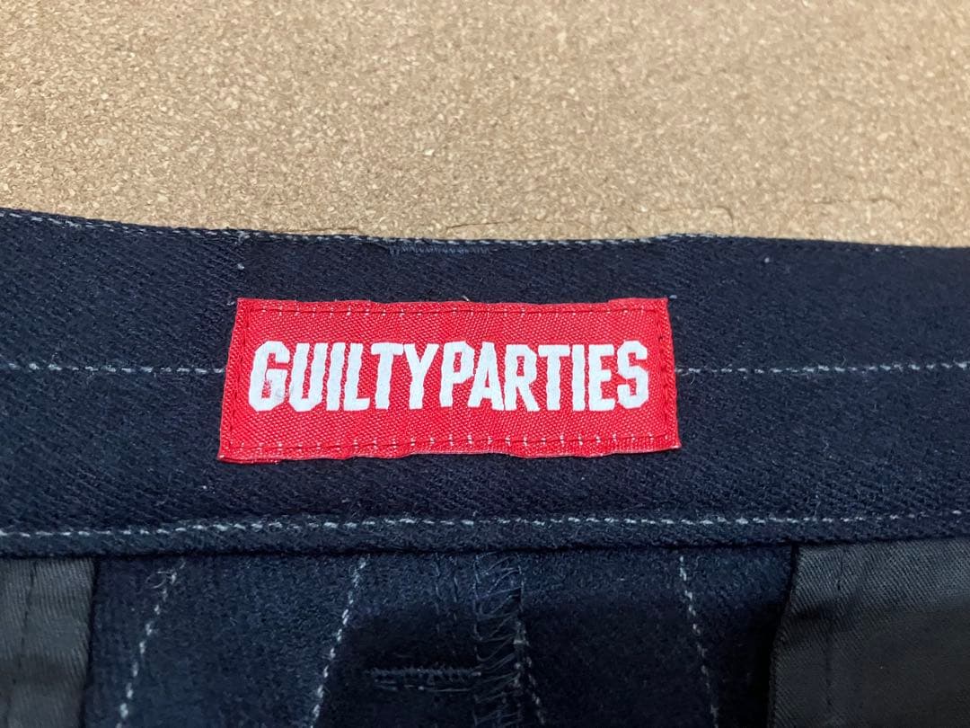 WACKOMARIA ストライプ　ウールスラックスパンツ　1