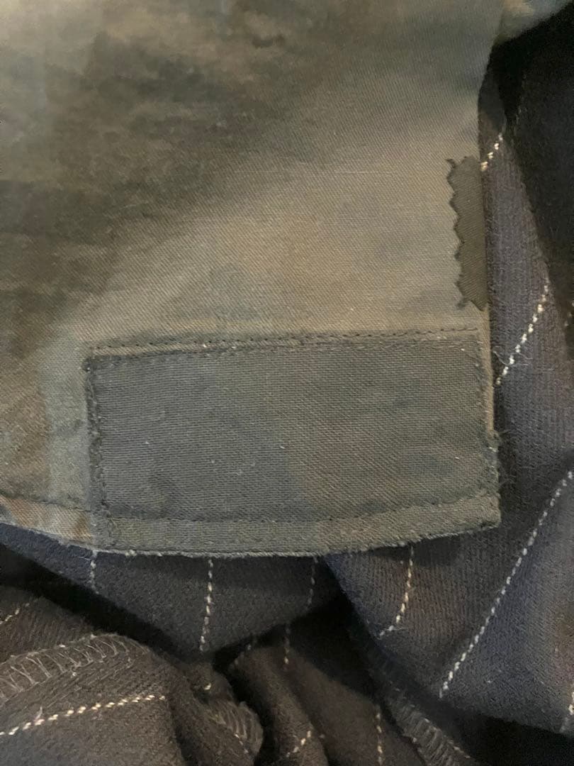 WACKOMARIA ストライプ　ウールスラックスパンツ　1