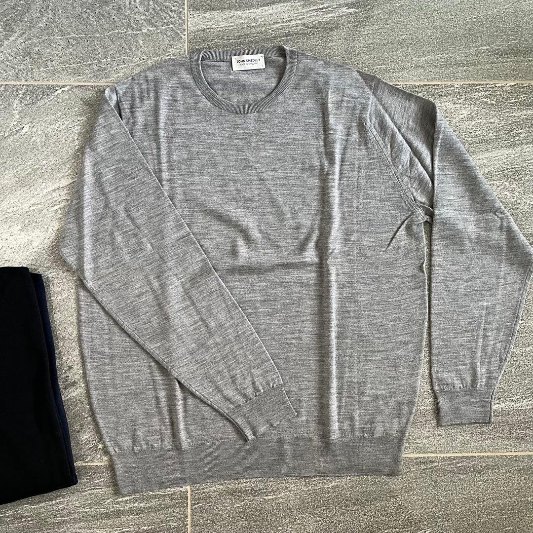 JOHN SMEDLEY SCANLAN クルーネック　グレー