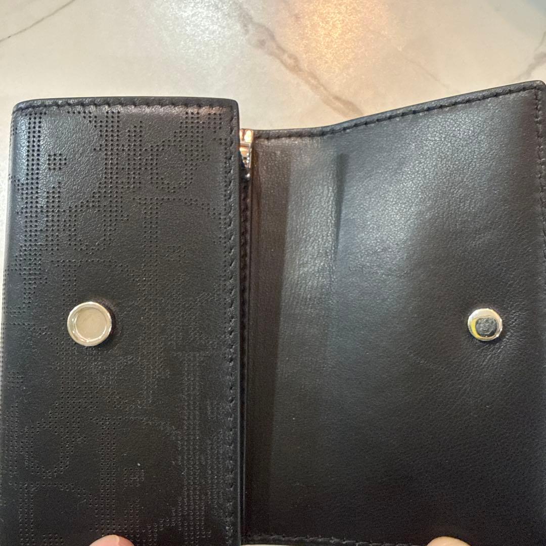 Dior ブラック レザー キーケース