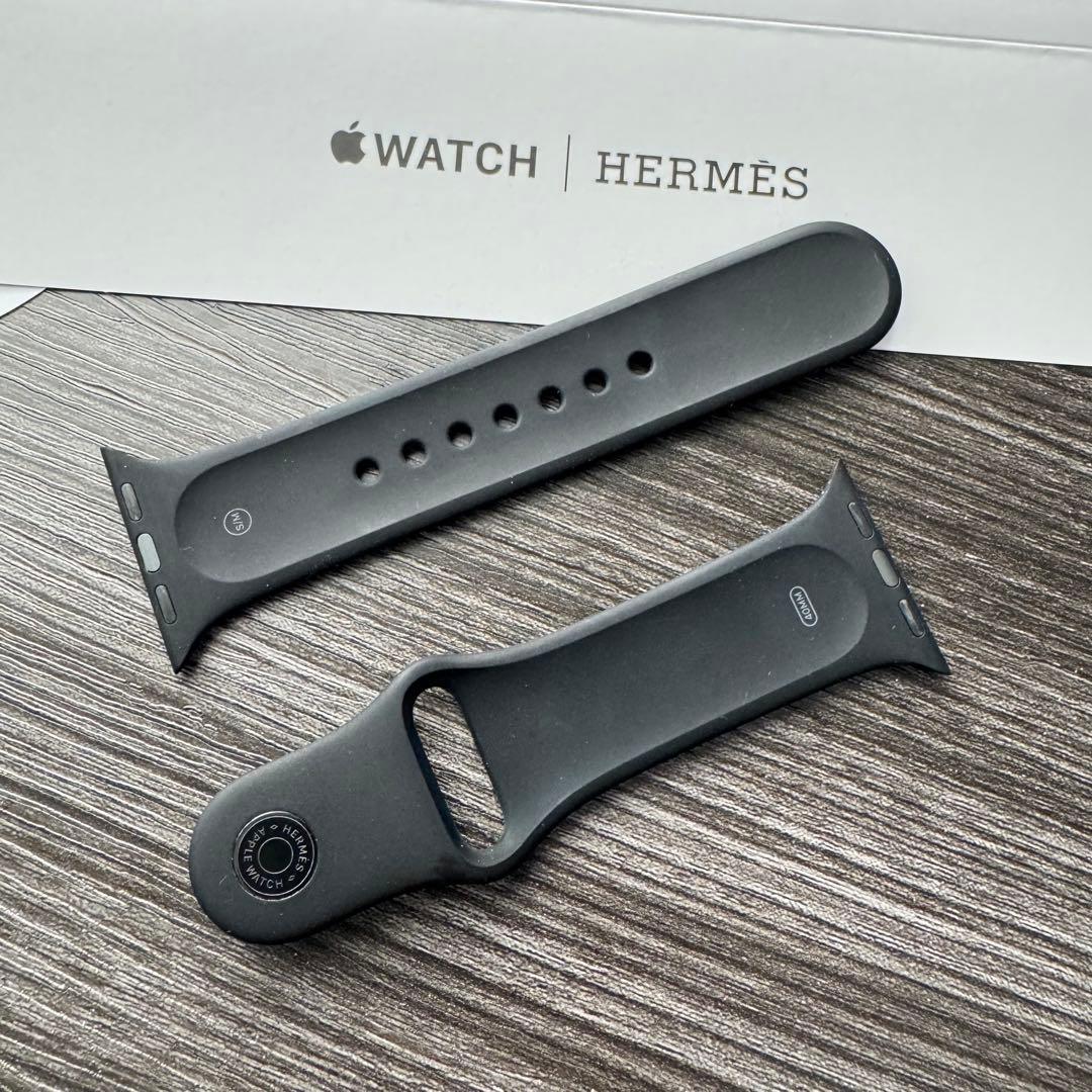 2571 ほぼ未使用　Apple Watch エルメス　ブラック　スポーツバンド