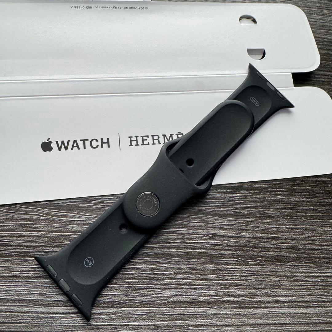 2571 ほぼ未使用　Apple Watch エルメス　ブラック　スポーツバンド