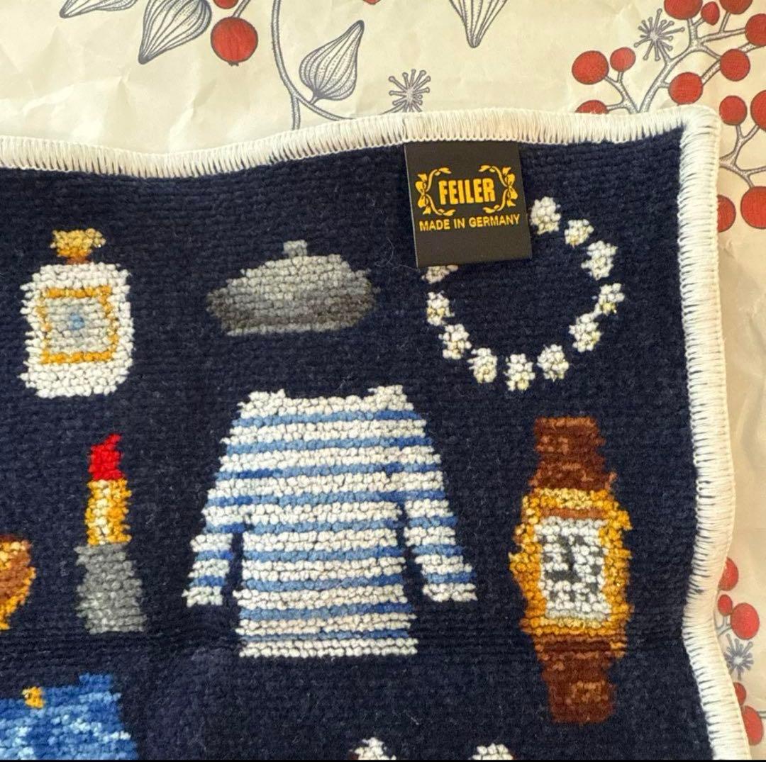 フェイラー　ハンカチ　ボンジュールイエナ