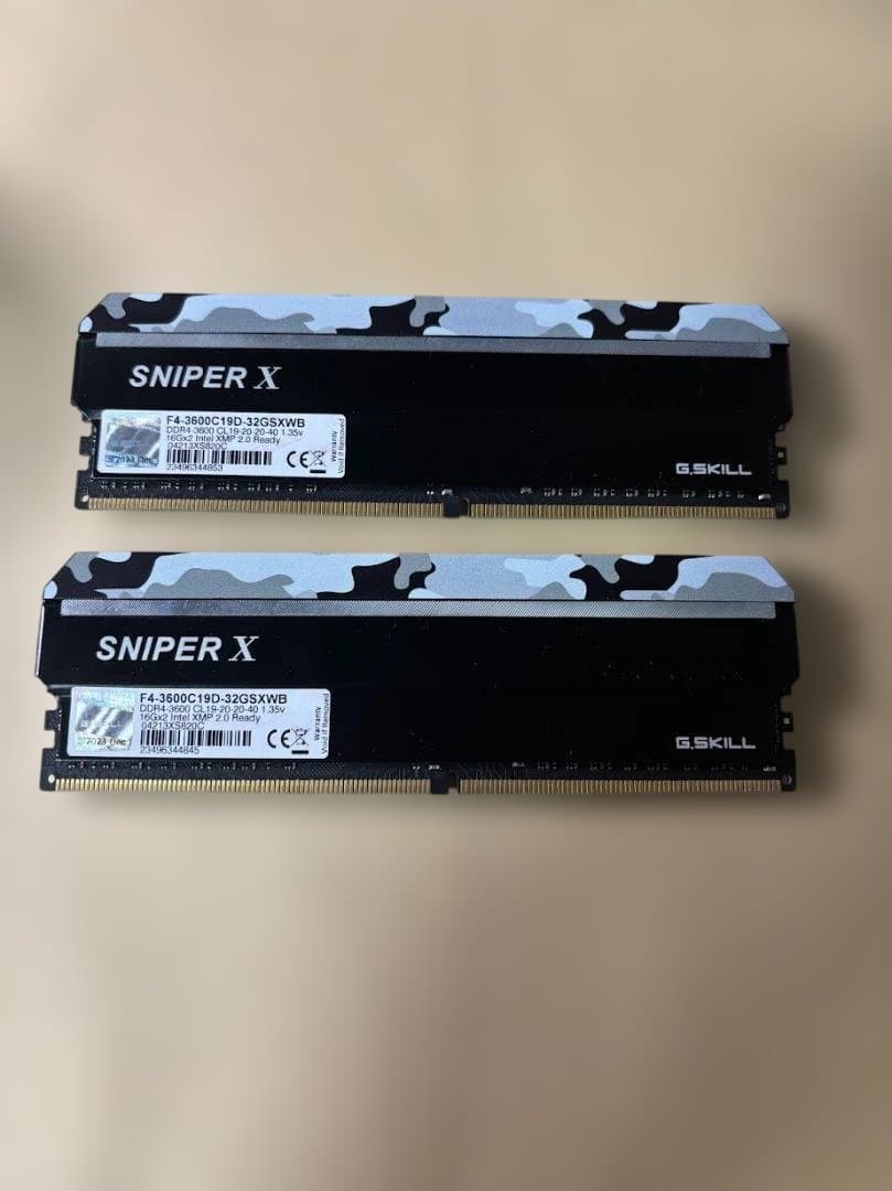 メモリー G.SKILL SNIPER X 32GB DDR4 3600MHz