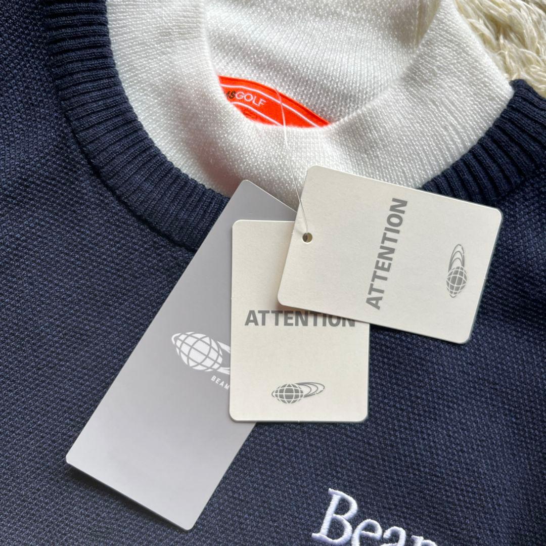 新品未使用　BEAMS GOLF 2024年モデル 重ね着風 ハイネックニット