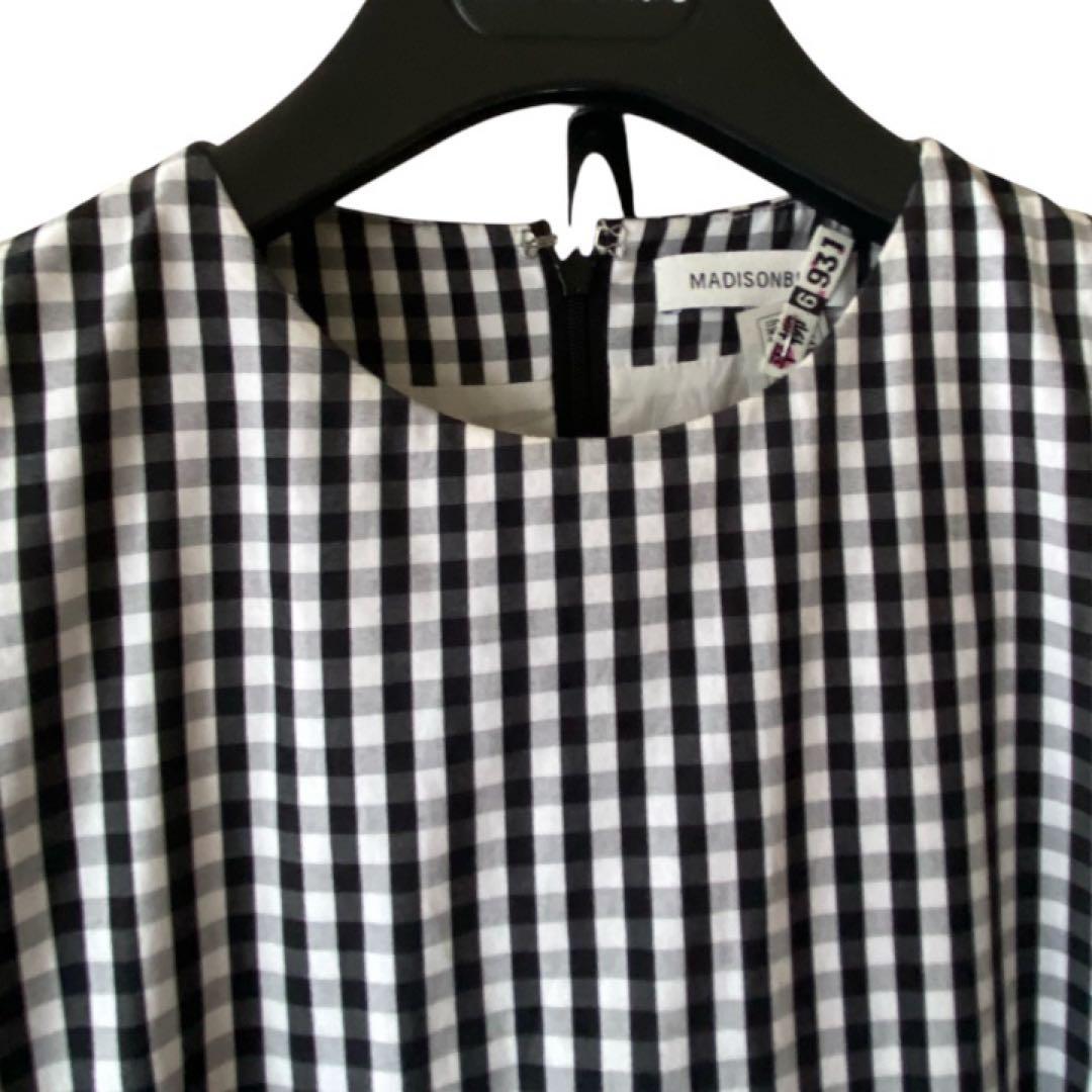 ★美品 MADISON BLUE チェックワンピース・クリーニング済