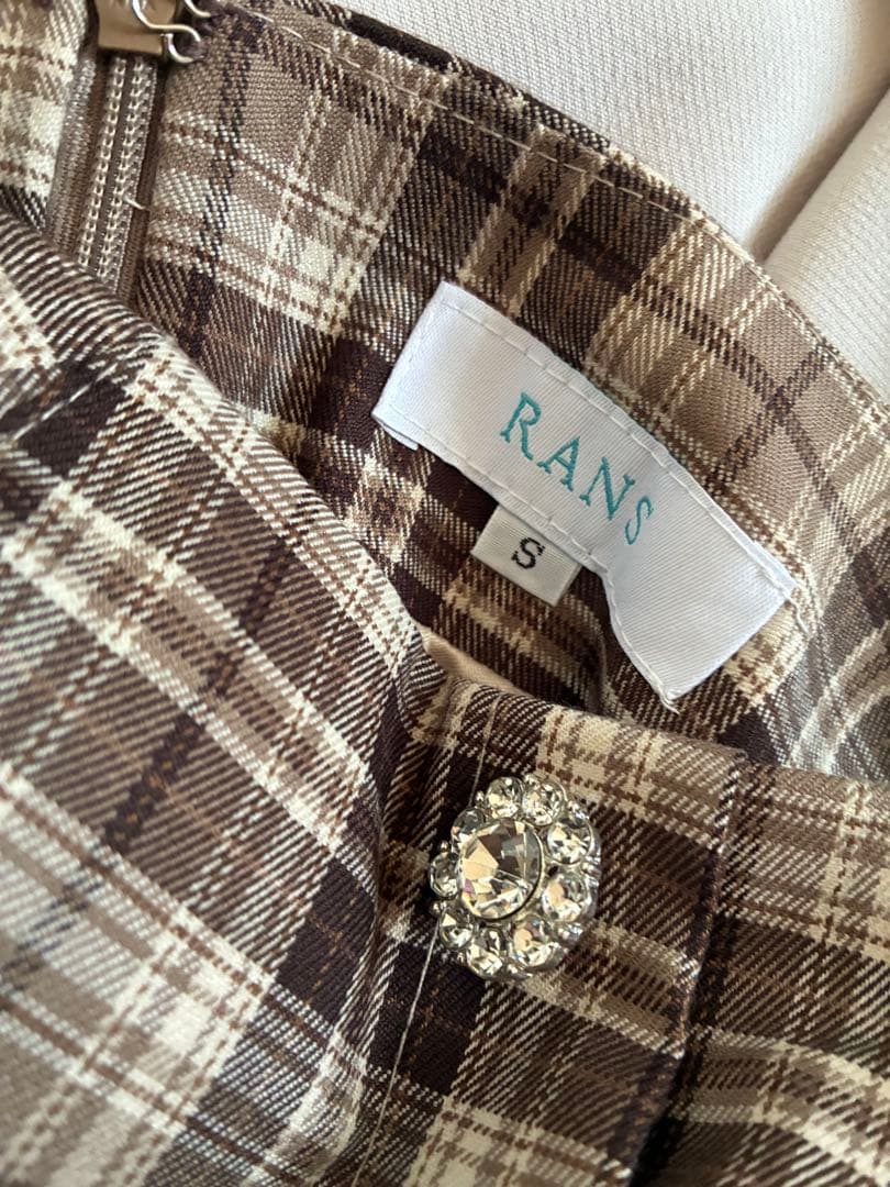 新品　rans フレアドレス　S ブラウン