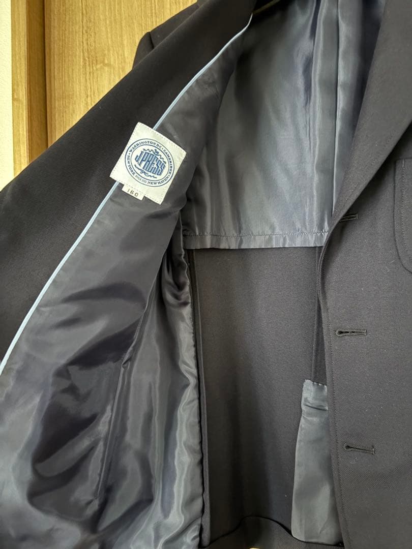 JPRESS ネイビー シングルブレスト ブレザー 160