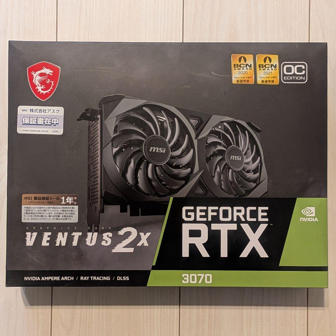グラフィックボード・グラボ・ビデオカード MSI VENTUS 2X GeForce RTX 3070 OC