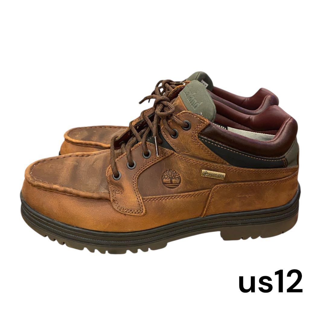 靴 timberland moc toe Mid gtx brown us 12