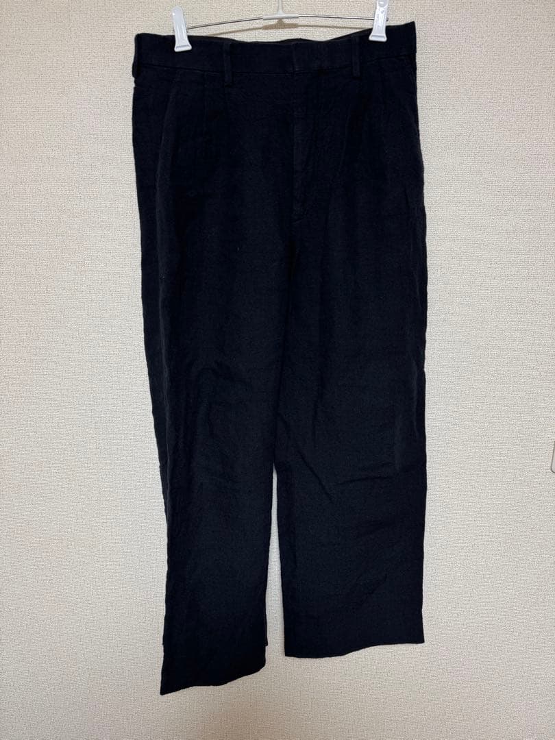 Auralee Linen Silk Tweed Slacksネイビー