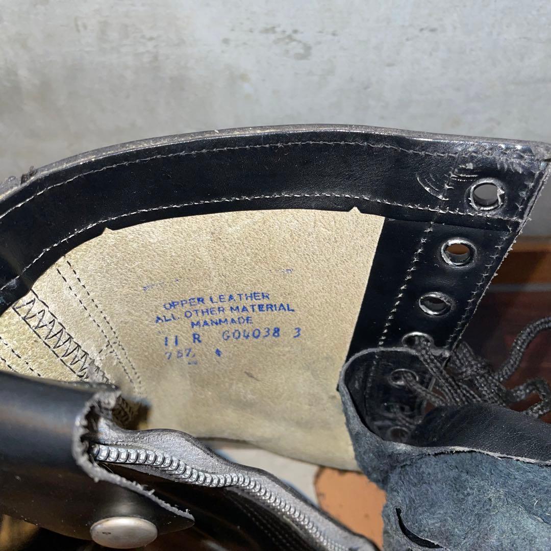 ビンテージ　キャロライナ　コンバットブーツ　サイドジップ