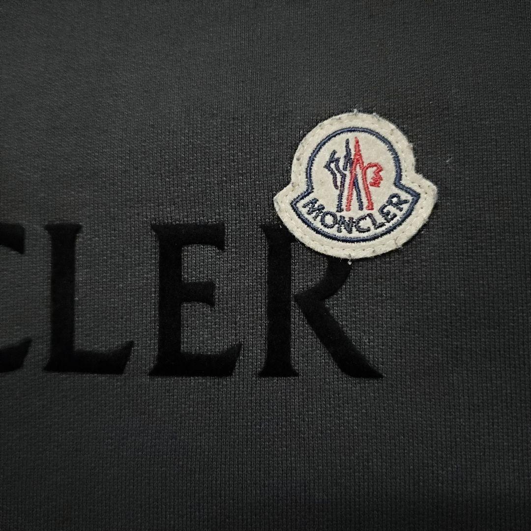 【QR鑑定済み】MONCLER モンクレール スウェットシャツ ロゴプリント M