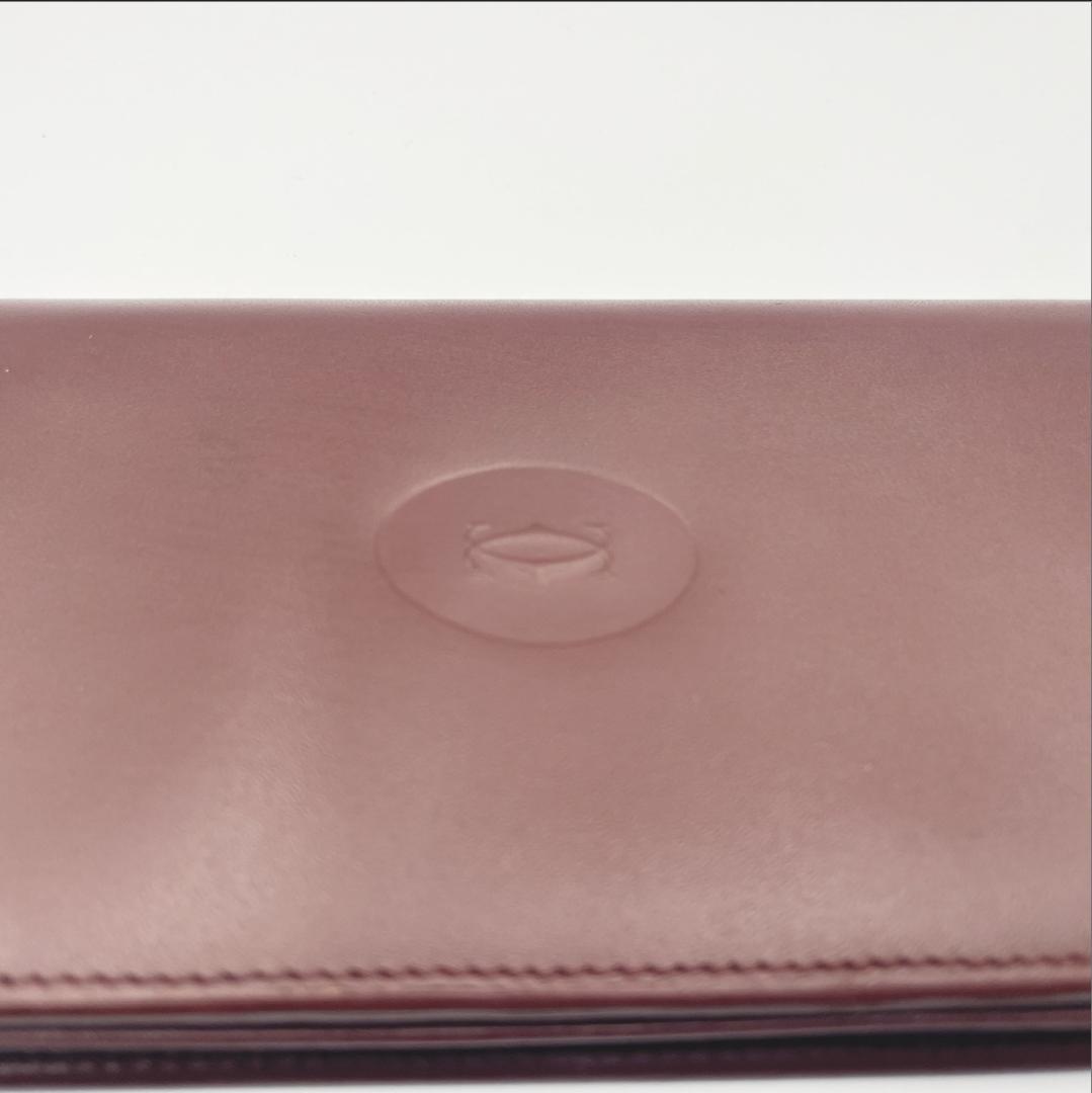 【Cartier（カルティエ）】マストライン 長財布 ボルドー 札入れ