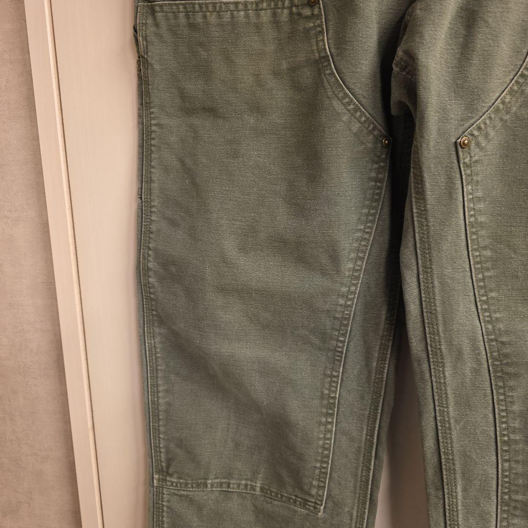 2007年メキシコ製　カーハート　ダブルニーブラック　ペインターパンツ　フェード