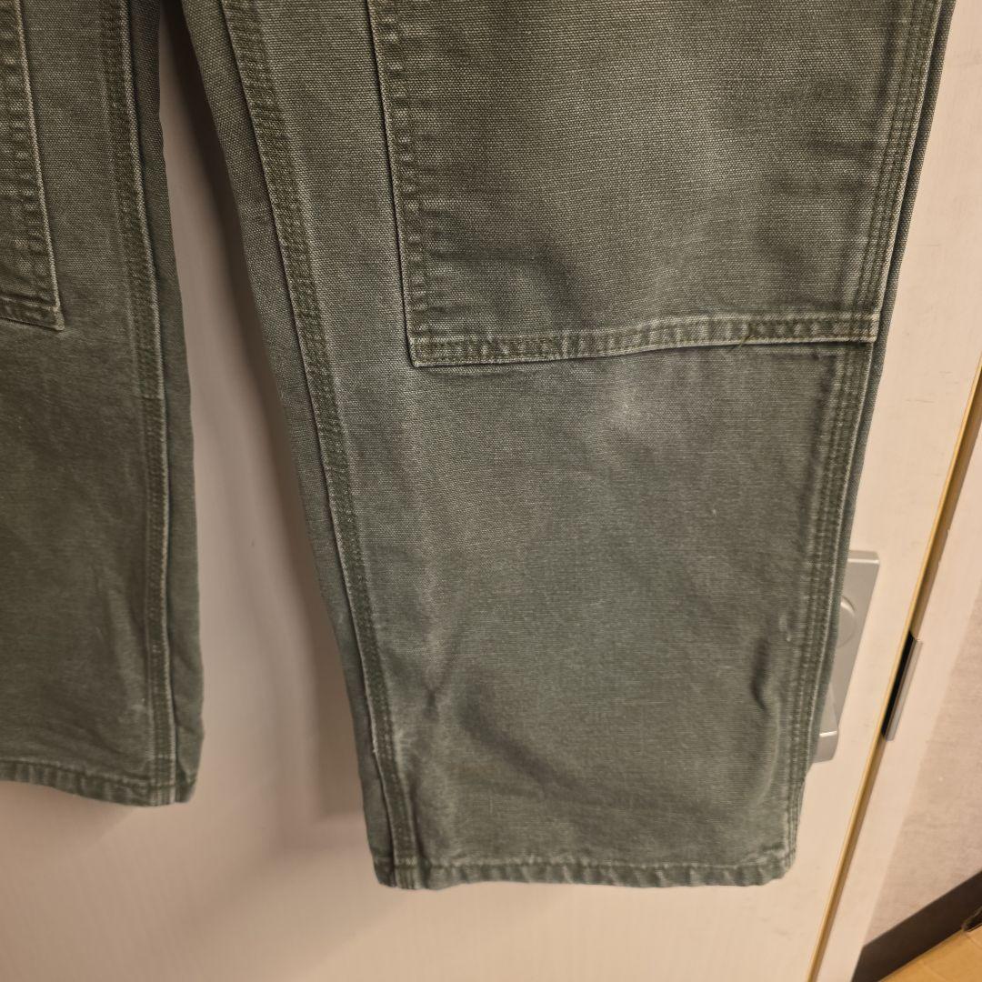 2007年メキシコ製　カーハート　ダブルニーブラック　ペインターパンツ　フェード