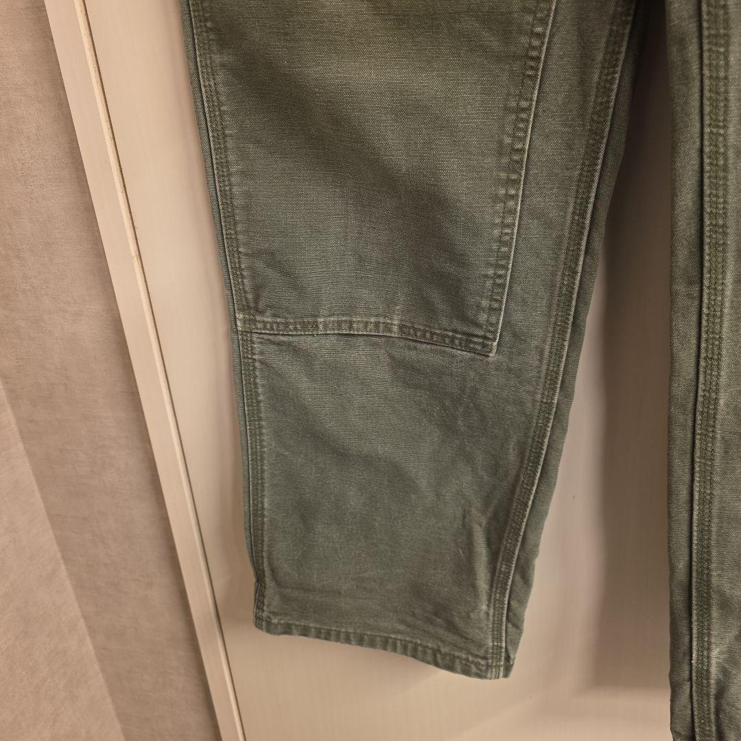 2007年メキシコ製　カーハート　ダブルニーブラック　ペインターパンツ　フェード