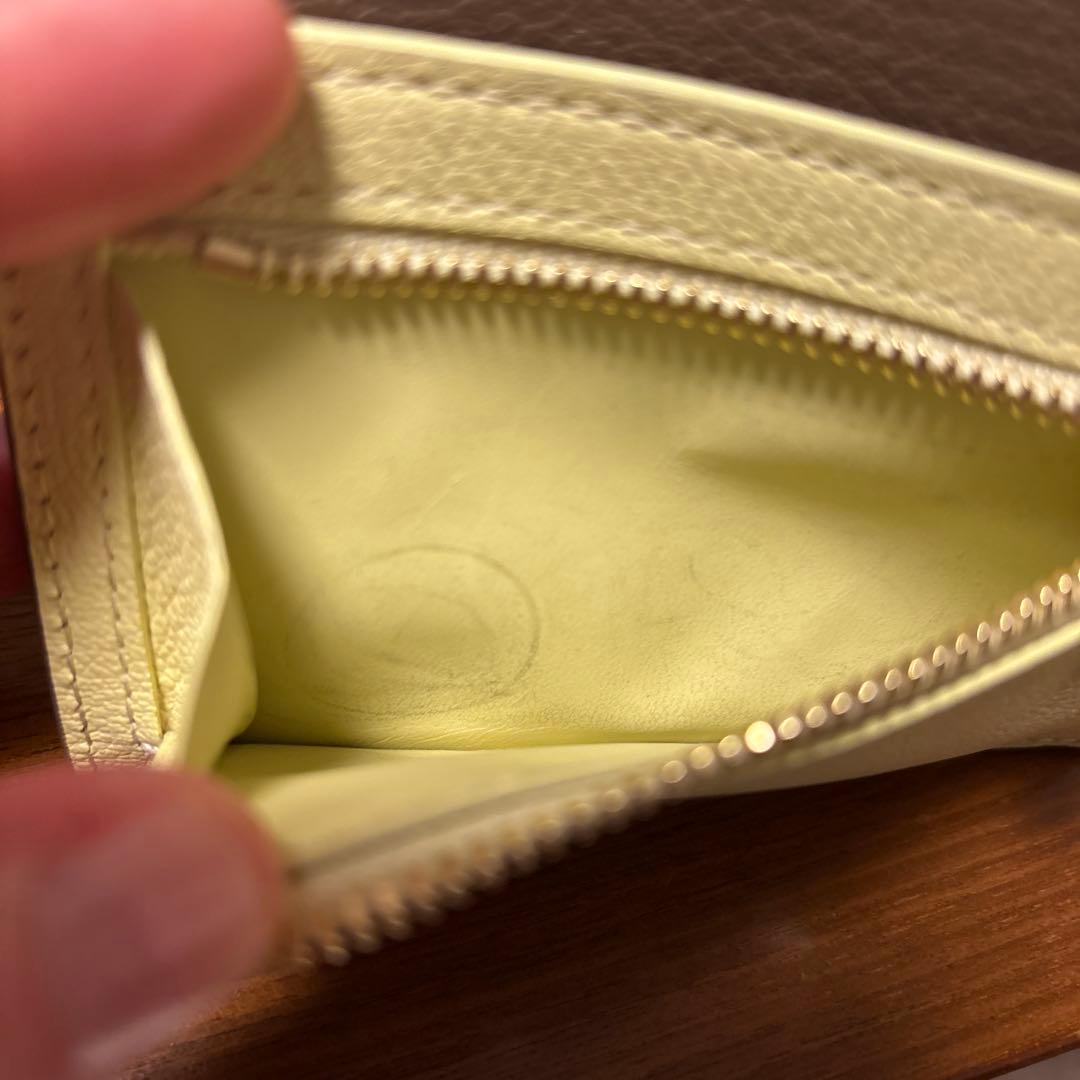 MOLINI カードケース イエロー・ブラウン