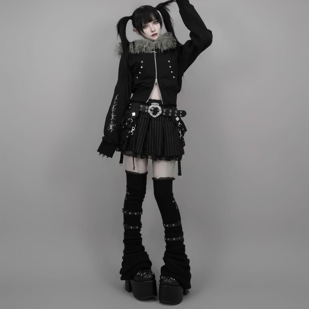 DimMoireディムモアール 十字の誓いニーハイウォーマー ブラック 正規品