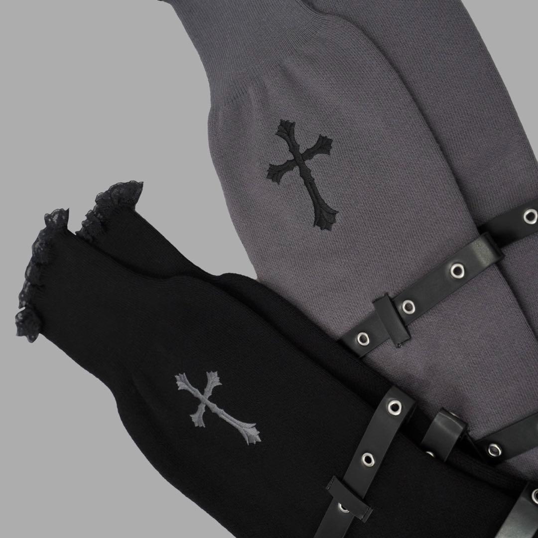 DimMoireディムモアール 十字の誓いニーハイウォーマー ブラック 正規品