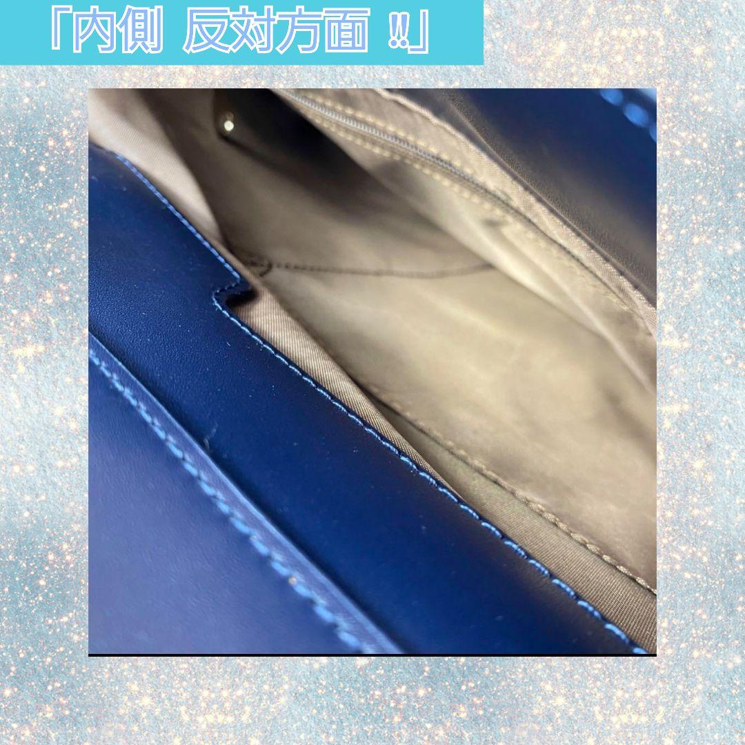 #売切り値#匿名美品 「#目々澤鞄 #ビジネスバッグ #ネイビー #A4 」