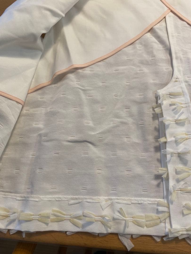 yori shirocon ミニリボンショートジレ 38 ホワイト×ホワイト