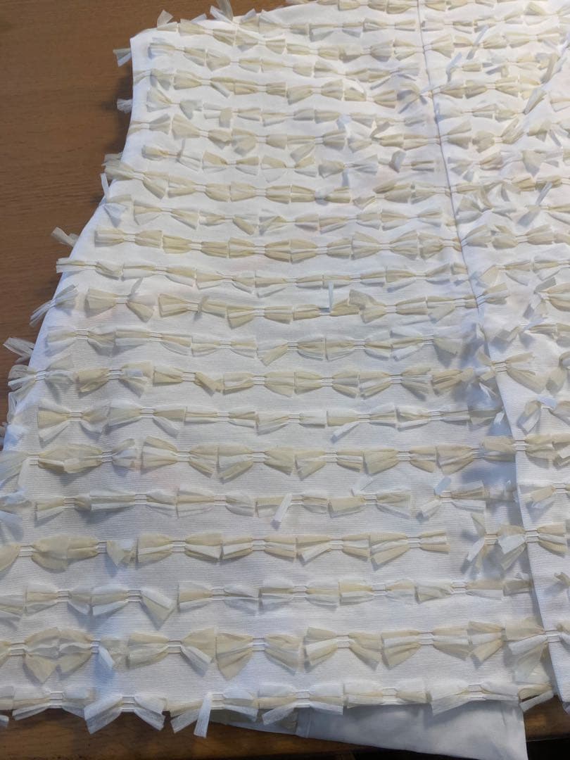 yori shirocon ミニリボンショートジレ 38 ホワイト×ホワイト