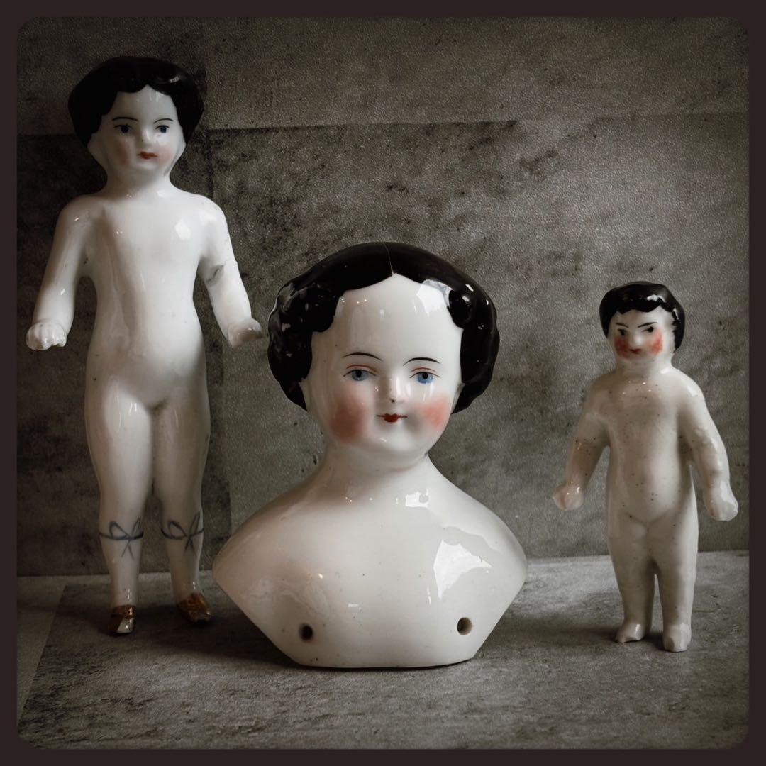 アンティーク　 ジャンクドロワー　チャイナヘッドドール フローズンシャーロット