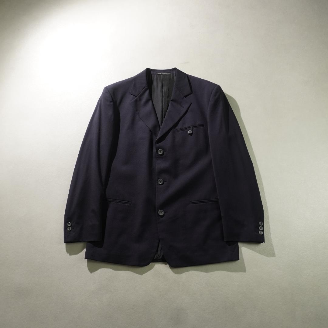 GIANNI VERSACE シングルセットアップスーツ ネイビー/UW350