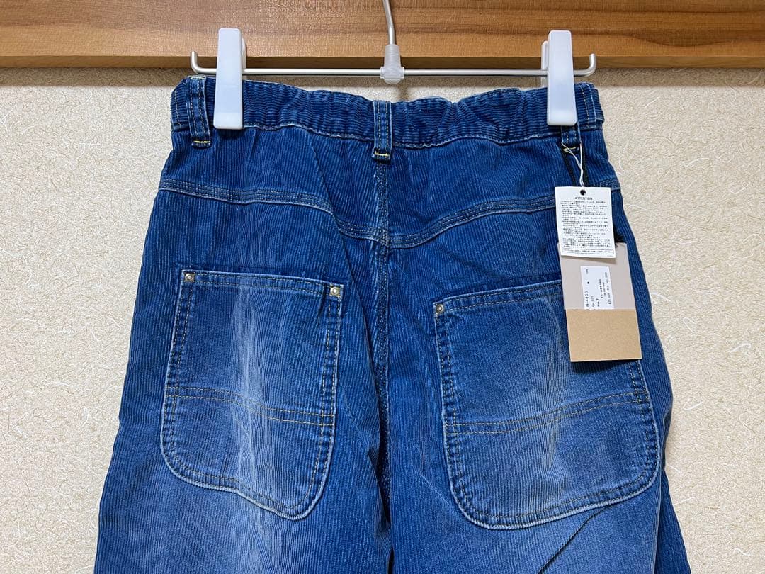 “RNA-N”ユーズドライクコーディロイワークパンツ・インディゴブルー・未使用品