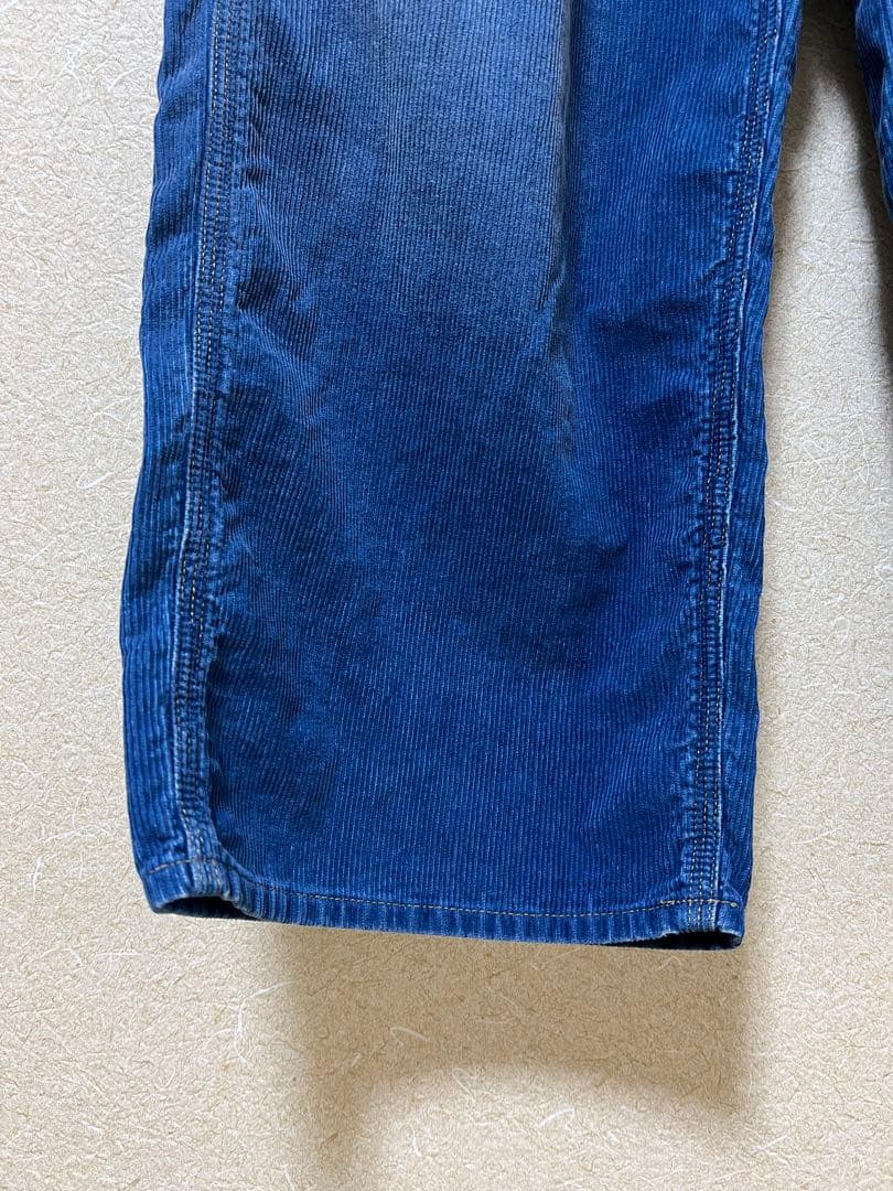 “RNA-N”ユーズドライクコーディロイワークパンツ・インディゴブルー・未使用品