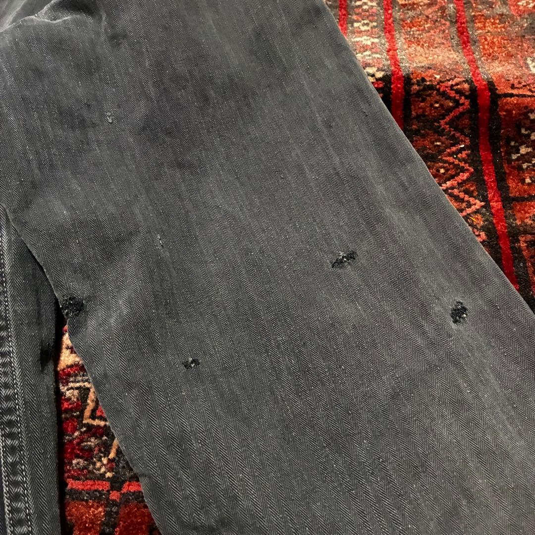 神フェード 70S HBT ユーロワーク ユーロヴィンテージ ブラック L相当