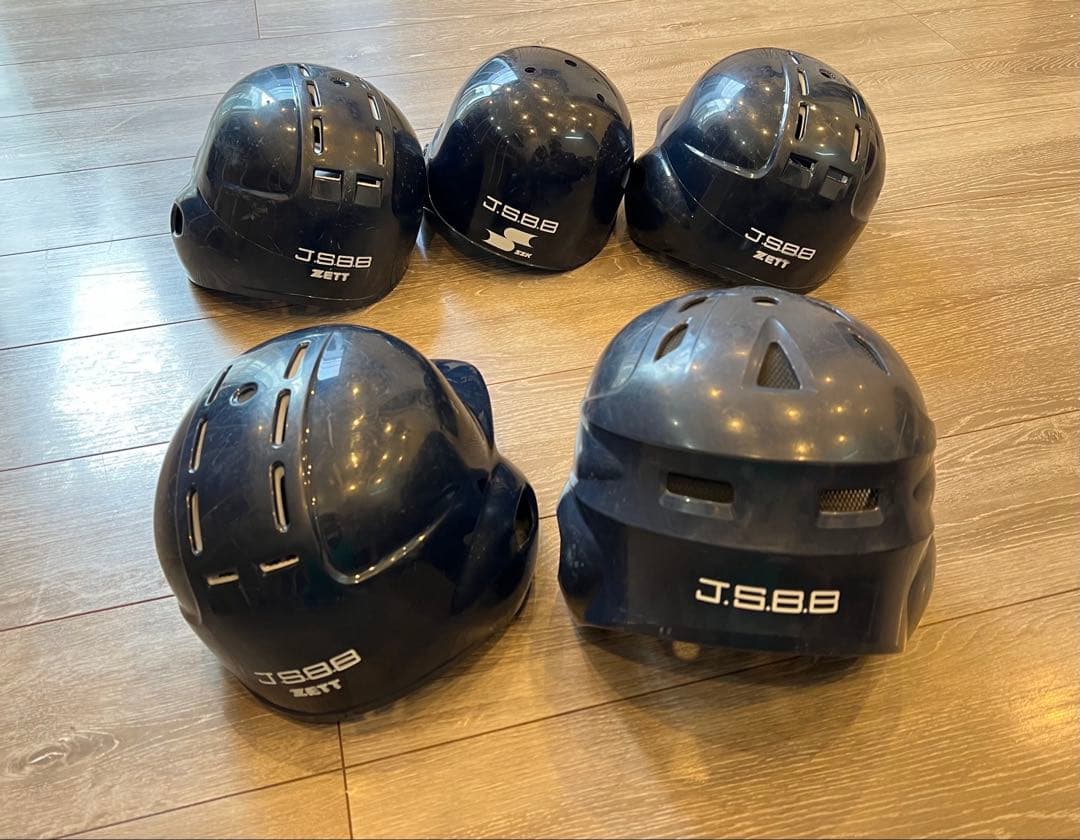 J.S.B.B バッター用ヘルメット 5個セット 黒