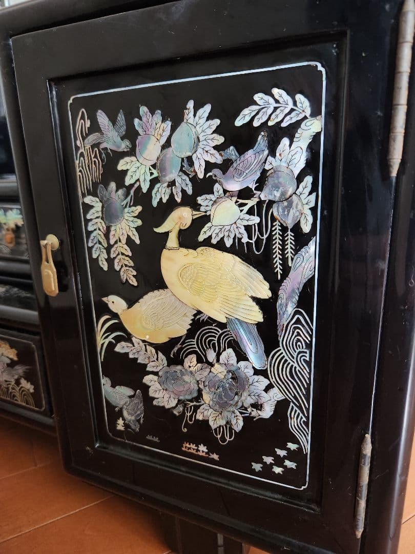 希少螺鈿の鏡台　高級家具アンティークヴィンテージ古道具骨董美術品