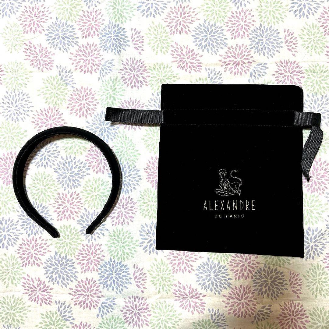 ALEXANDRE de PARIS ブラックヘアバンド