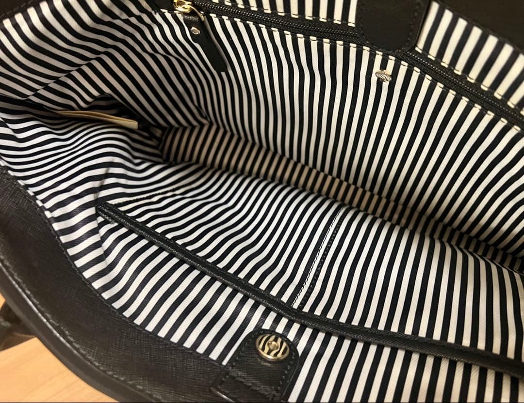 【最終値下げ】kate spade ブラック トートバッグ　ビジネスバッグ