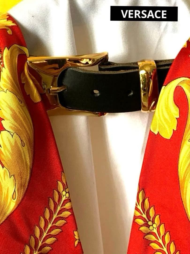 ✨VERSACEベルサーチ・シルクベルト✨ ✨希少な逸品✨最終特価最安値✨
