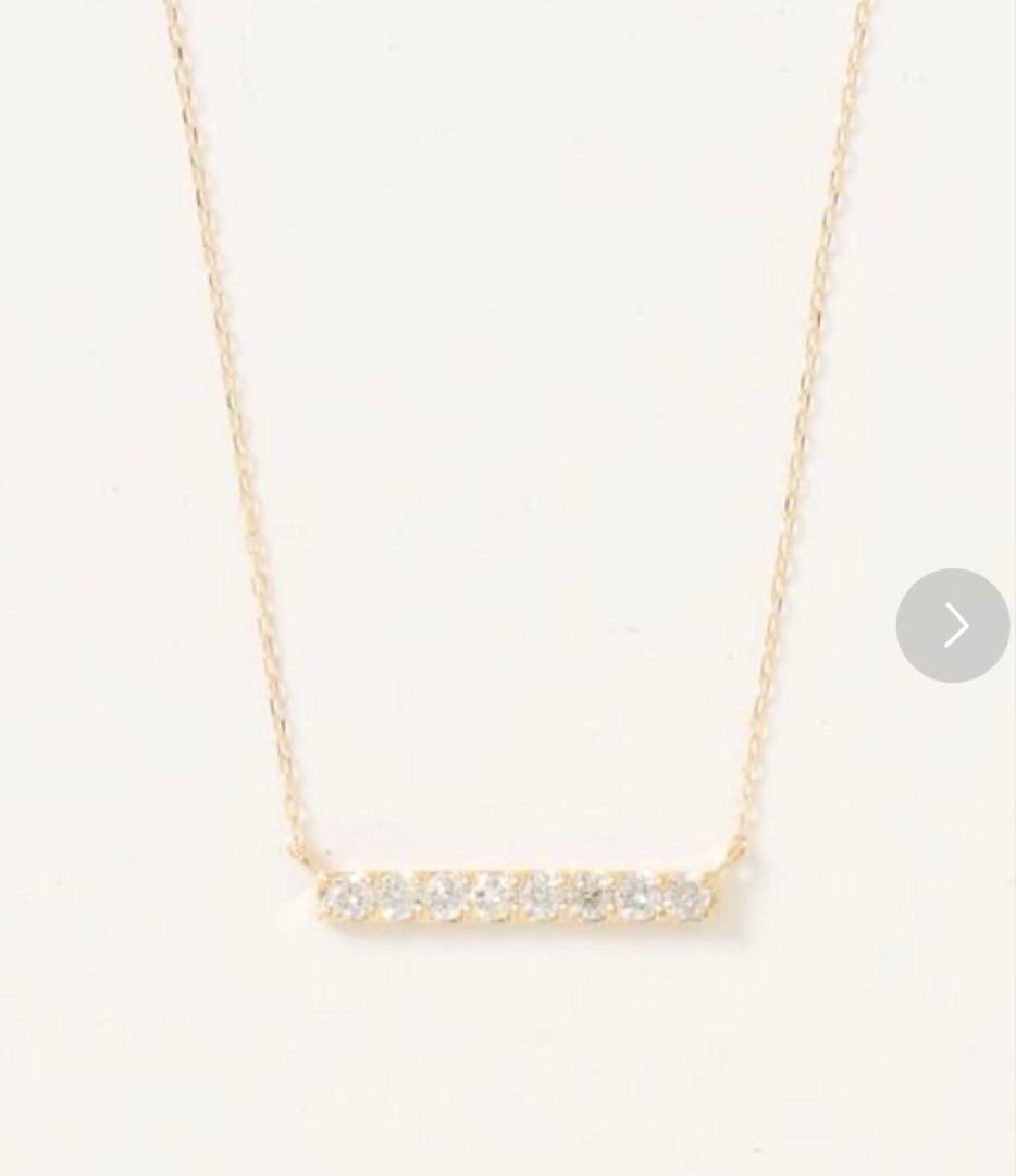 con affetto original K18 ダイヤバーネックレス