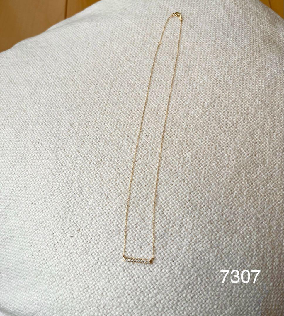 con affetto original K18 ダイヤバーネックレス