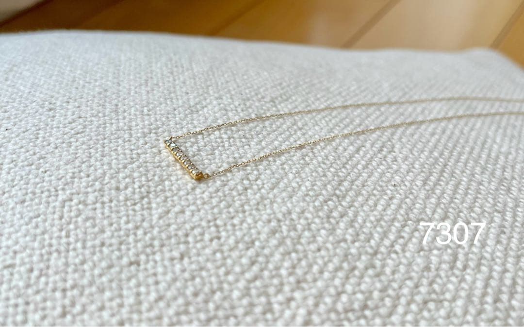 con affetto original K18 ダイヤバーネックレス