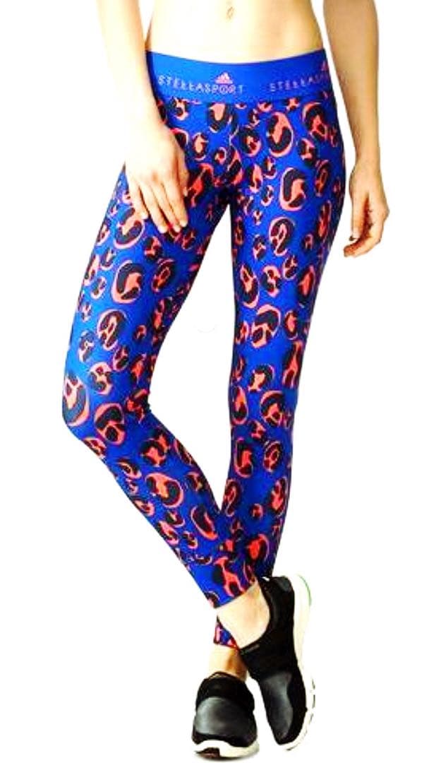 アディダス ステラマッカートニー 新品 レオパード柄 ジャージ パンツ レギンス