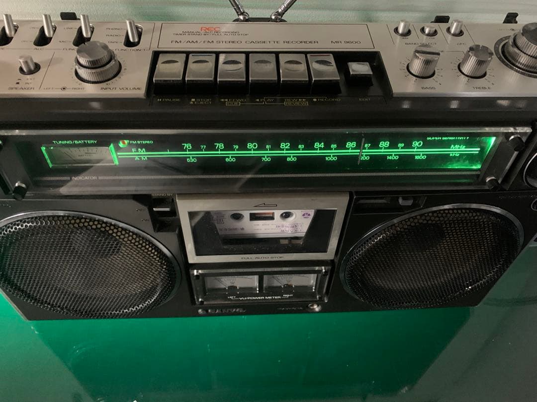 整備品Sanyo サンヨー MR-9600 ラジカセ ラジオ　昭和レトロ 希少品