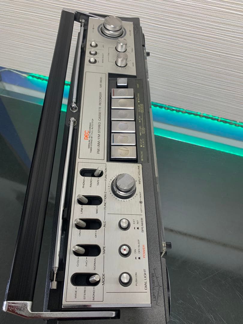 整備品Sanyo サンヨー MR-9600 ラジカセ ラジオ　昭和レトロ 希少品