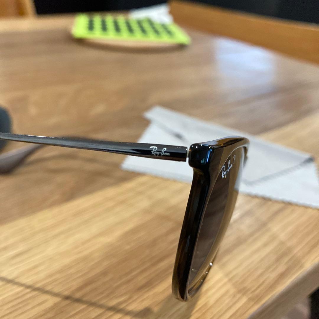 レイバンERIKAクラシック偏光レンズ鼈甲×メタル