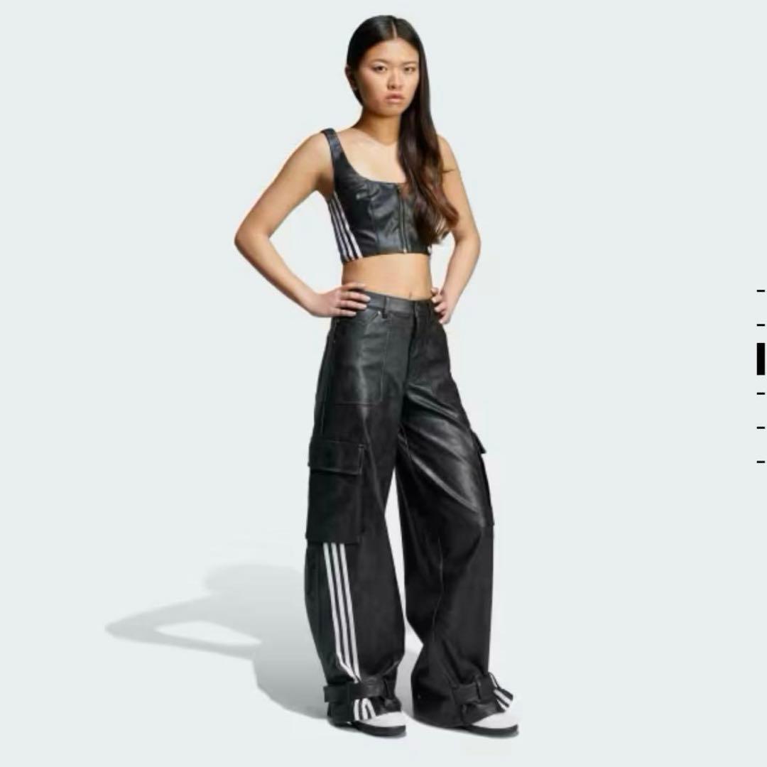 Adilenium シーズン 3 ビンテージ フェイクレザーパンツ