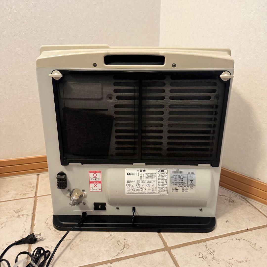 リンナイ ガスファンヒーター RC-K4001E-1 都市ガス