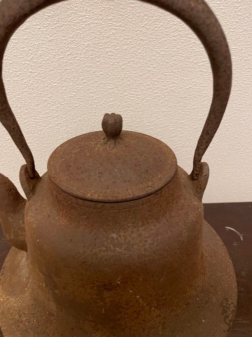 古い羽広鉄瓶　古道具　柳宗悦　民藝