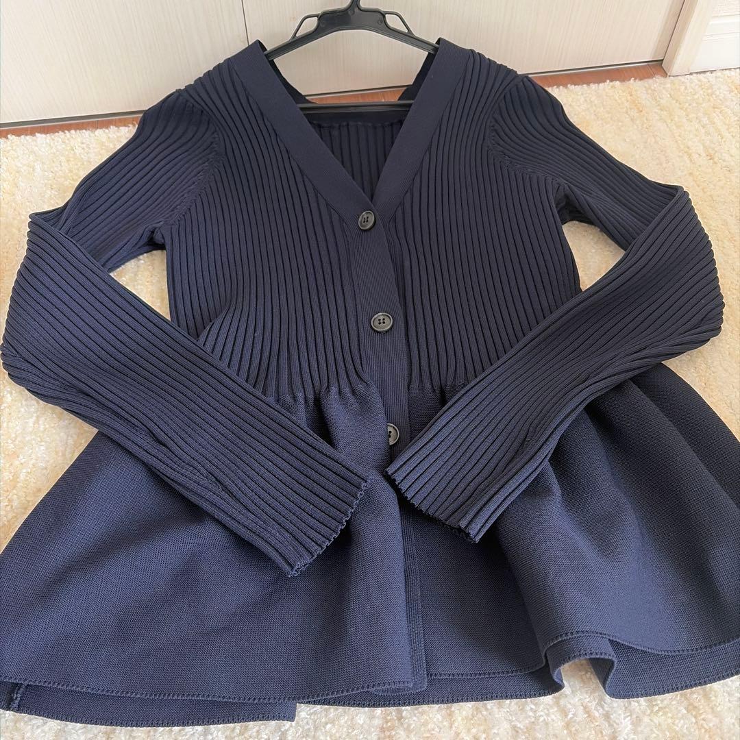 ガリャルダガランテ　ペプラム2wayカーデ ネイビー