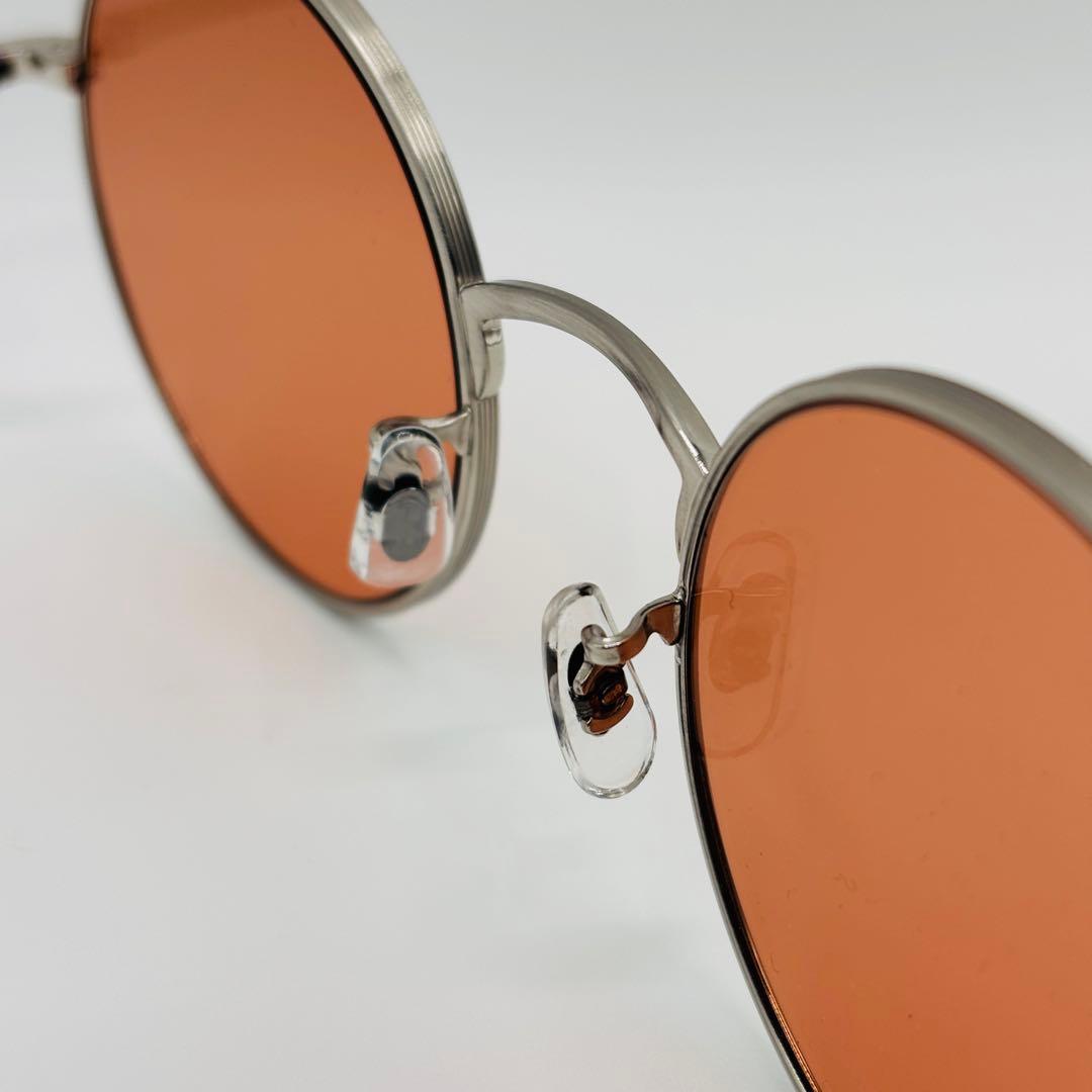 オリバーピープルズ×ザ・ロウ ラウンドサングラス メタル オレンジ